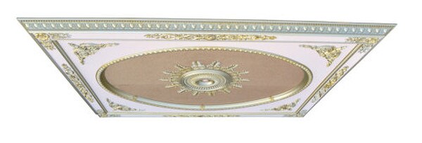 Rectangle Monumental Ceiling Medallion Ships Assembled And Prefinished